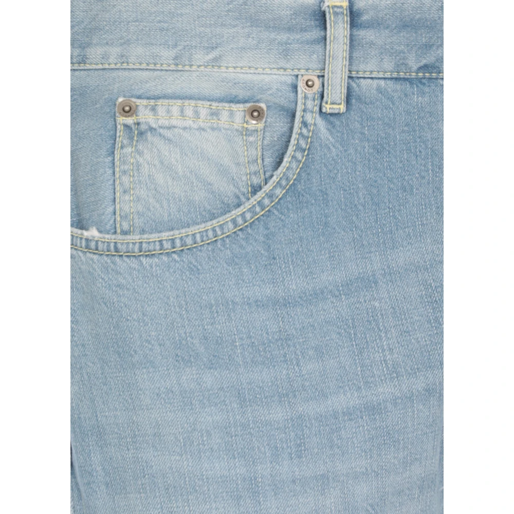 Dondup Lichtblauwe katoenen jeans voor mannen Blue Heren