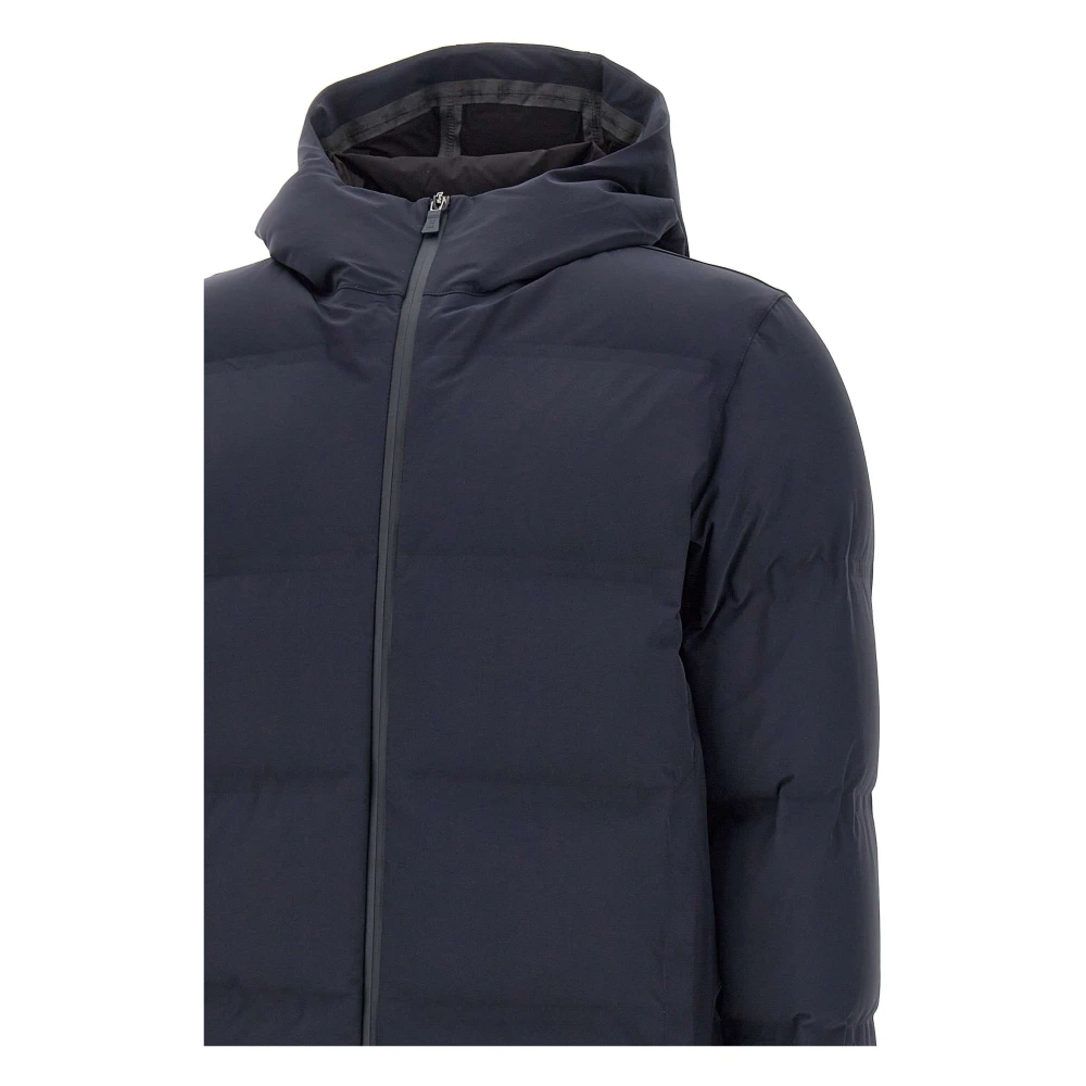 Herno Blauwe Bomberjack Waterdicht Winddicht Ademend Blue Heren