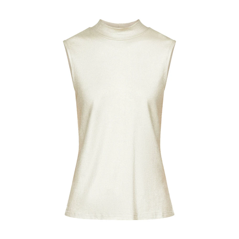 Sisters Point Lange mouw top in Vekas-Ta stijl Beige Dames