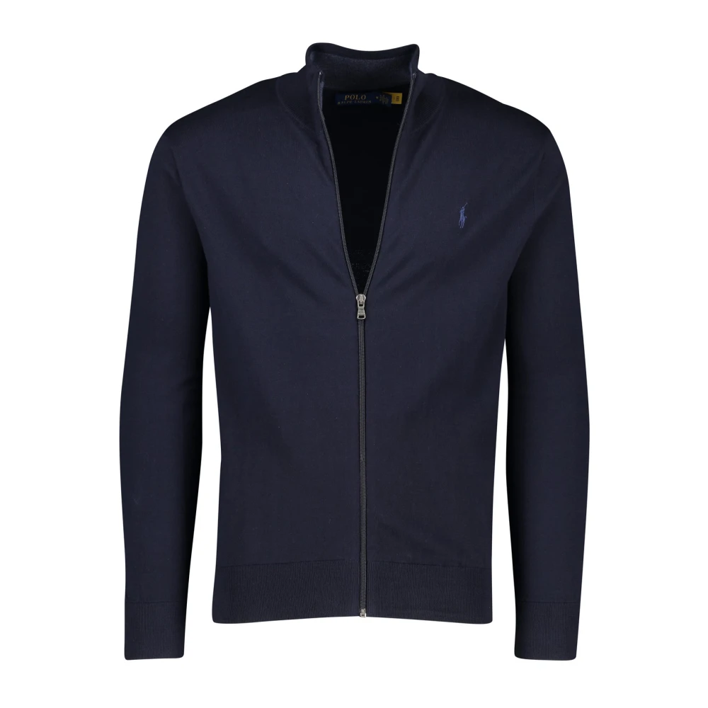 Polo Ralph Lauren Donkerblauwe Heren Vest met Rits Blue Heren