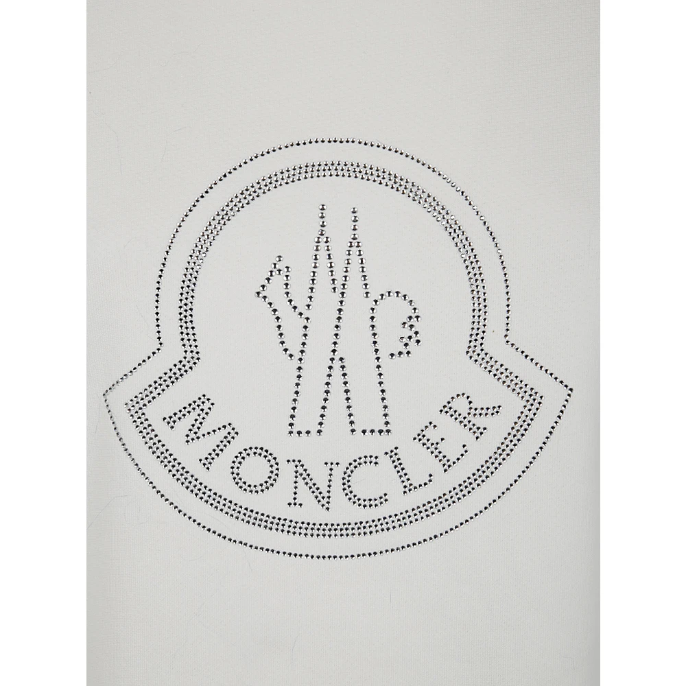 Moncler Witte Ronde Hals Trui White Dames