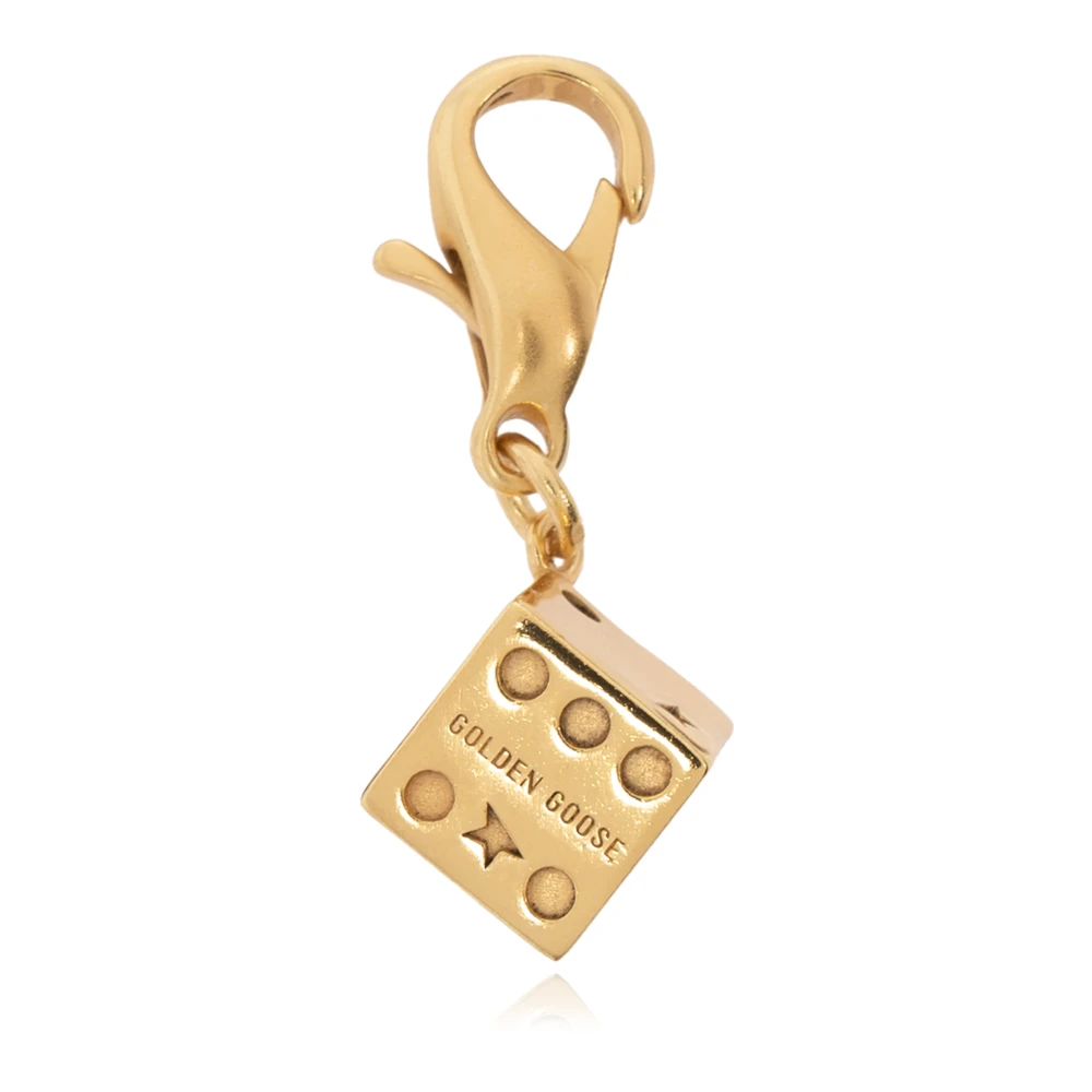 Golden Goose Dobbelsteen-vormige hanger Yellow Dames