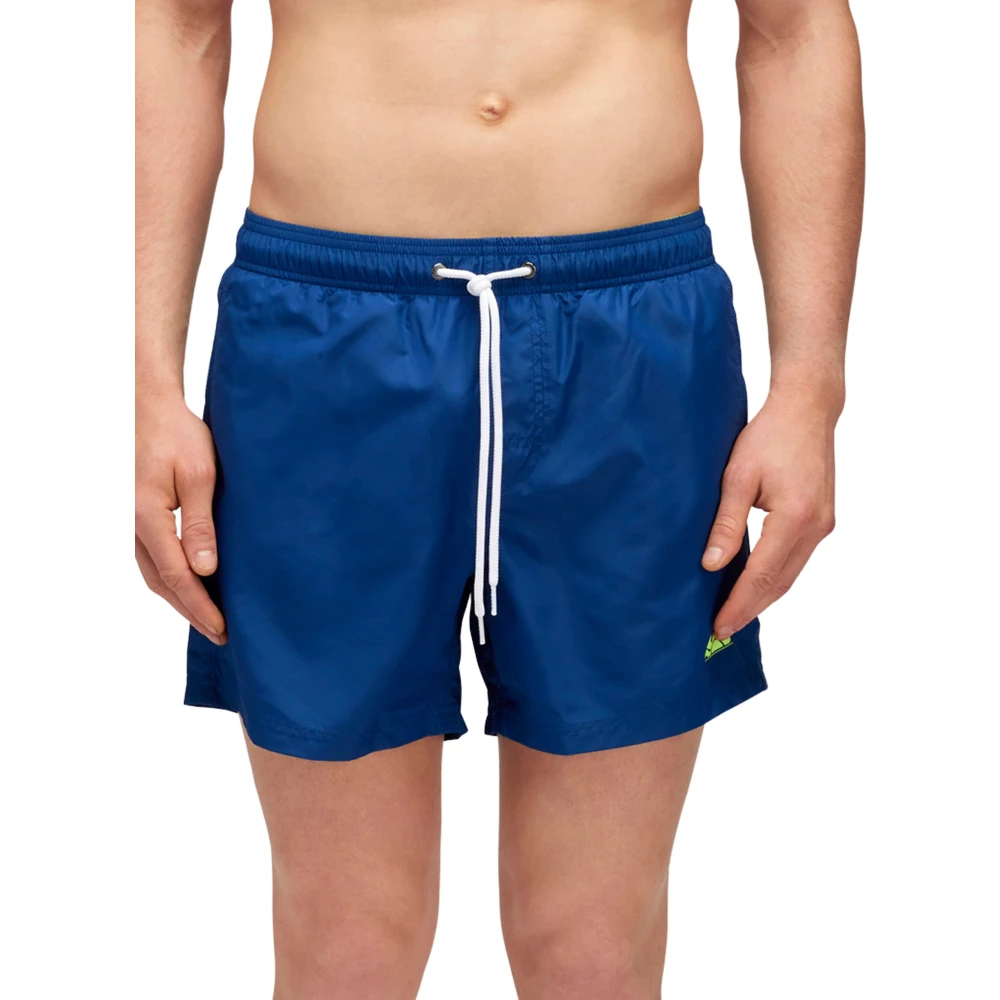 Sundek Boxer Shorts met Logo Print Blue Heren