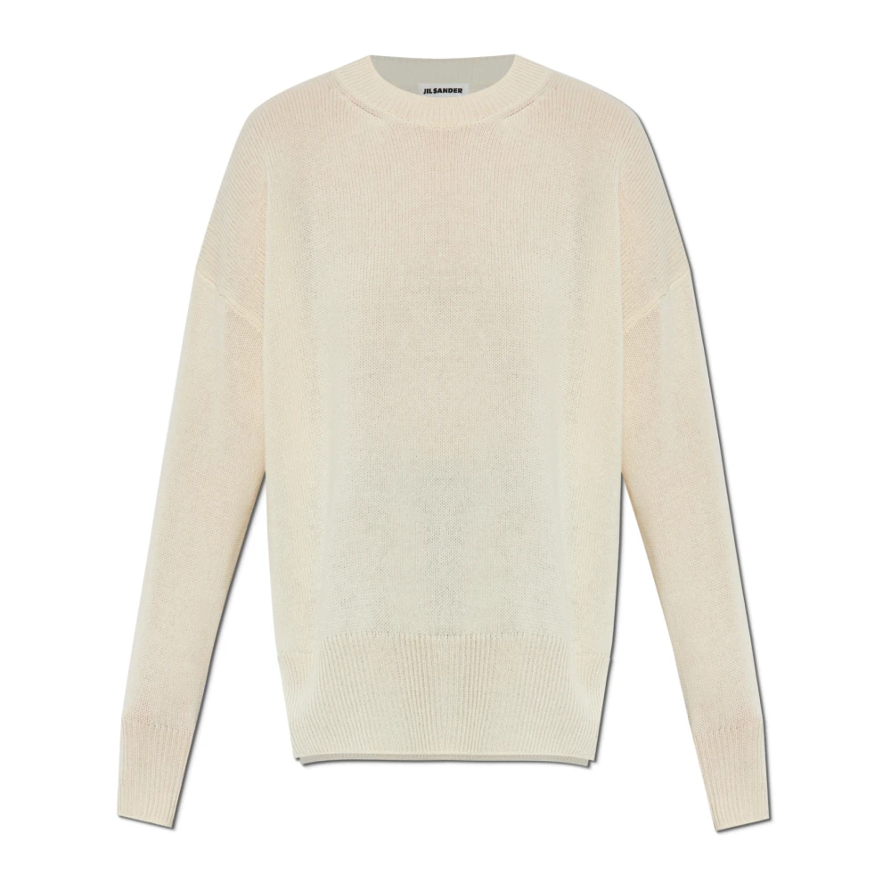 Jil Sander Women's Beige Cashmere Jumper - Cashmere Knitwear - Xs - Knitwear