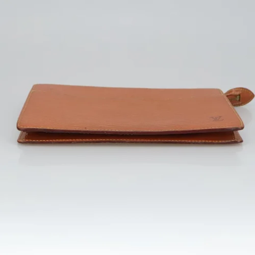 Louis Vuitton Vintage Pre-owned Leather clutches Brown Dames