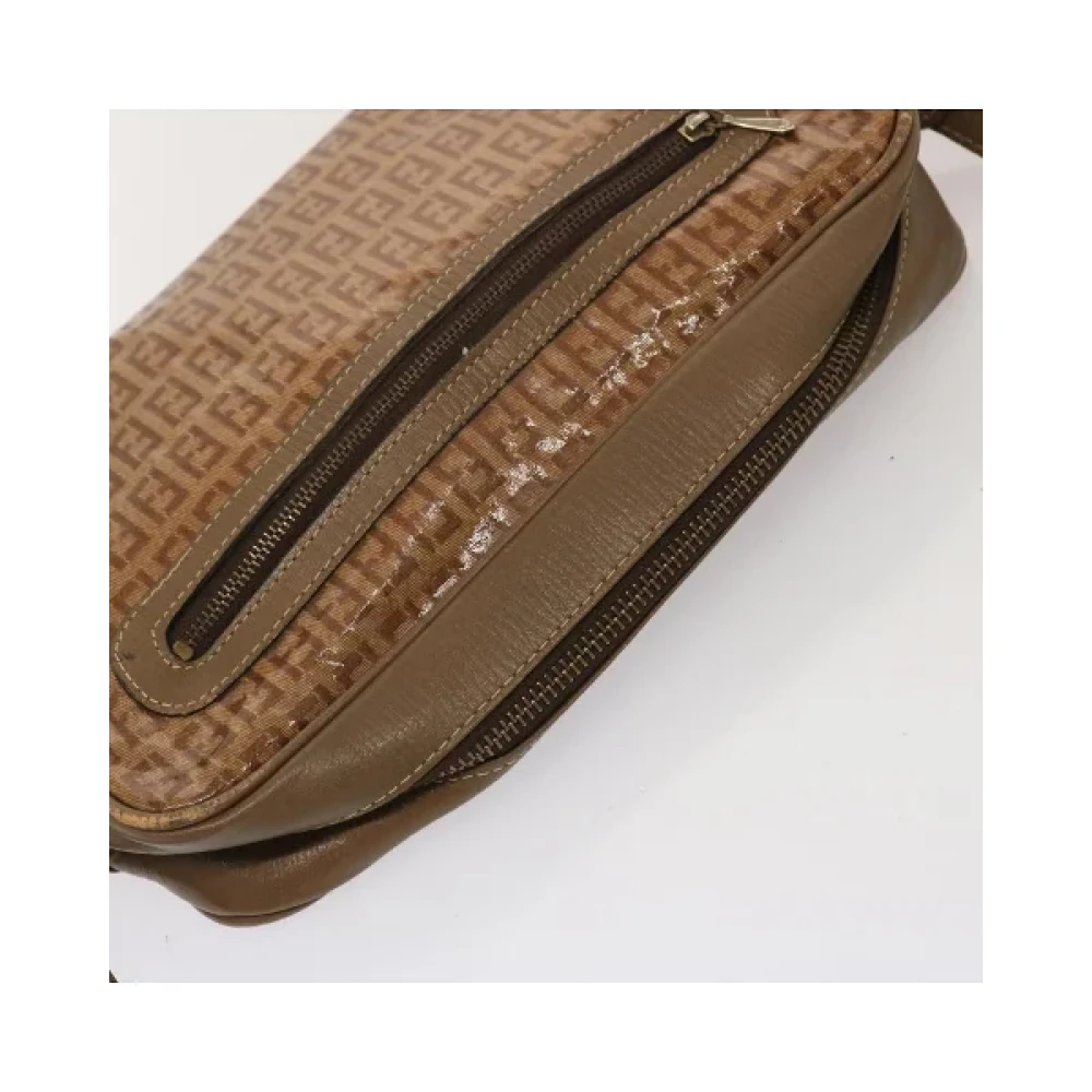 Fendi Vintage Pre-owned Canvas fendi-bags Beige Dames