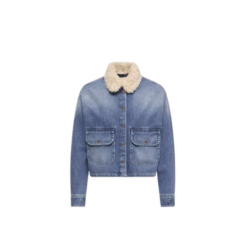 Moncler Women's Cropped Cotton Denim Jacket - Denim 715 - Size 10 (S) - Image 3