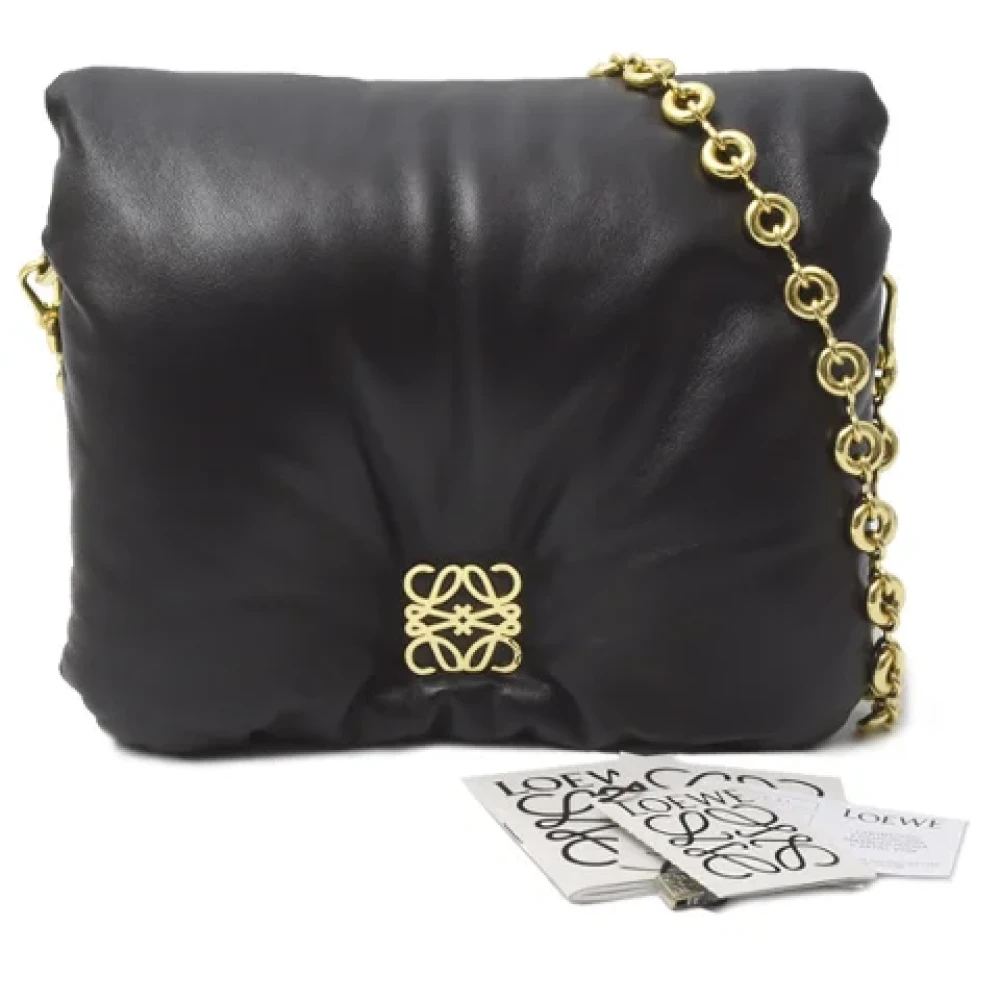 Loewe Pre-owned Leather shoulder-bags Black Dames