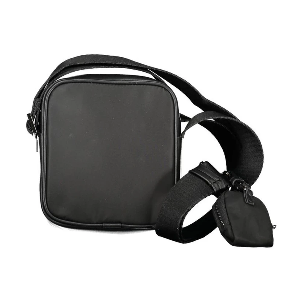 Calvin Klein Schoudertas met Verstelbare Band en Afneembare Muntzak Black Heren
