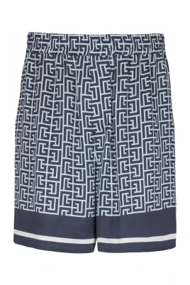 Flowing monogrammed shorts