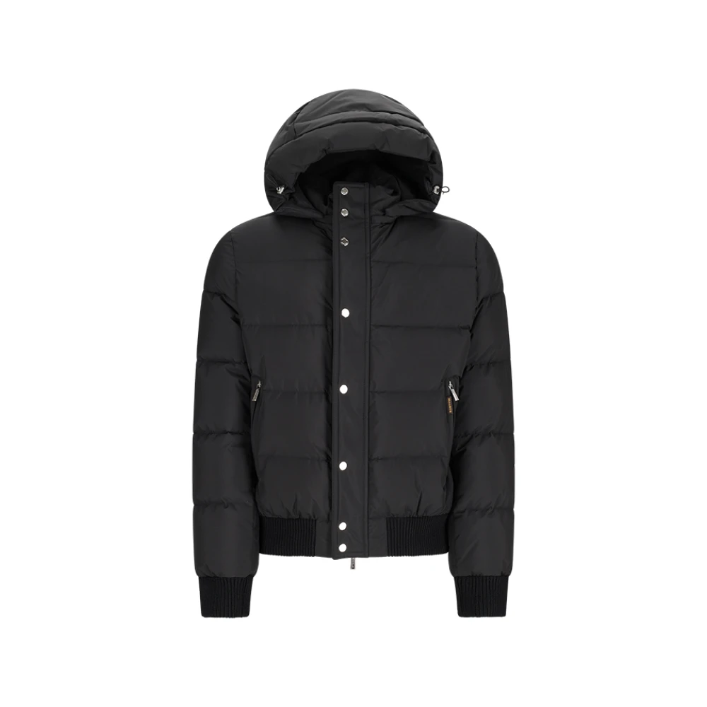 Moorer Men's Black Stylish Bomber Jacket - Winter Jackets - L - Jackets