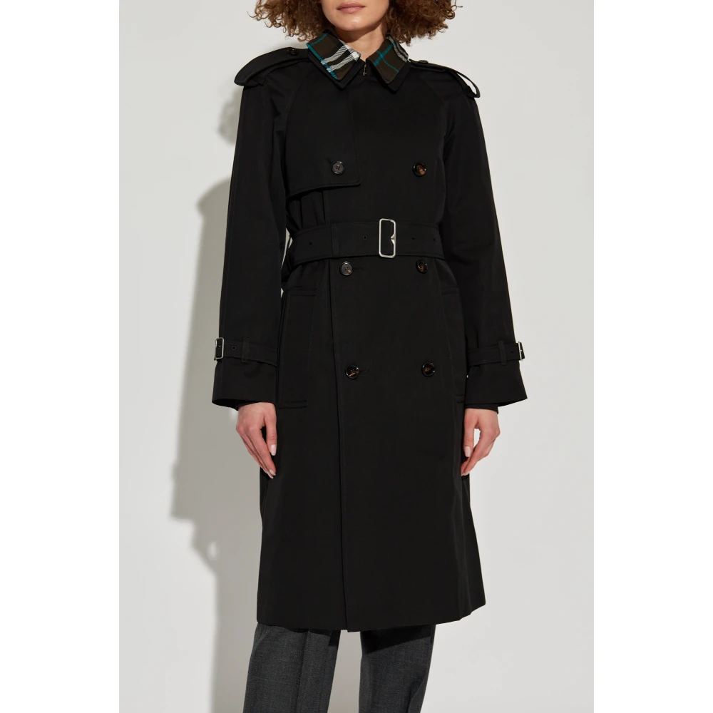 Burberry Katoenen trenchcoat Black Dames