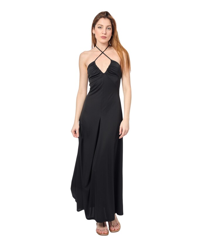 robe-noire-maxi-col-en-v