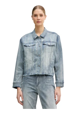Jeansjacka med strass