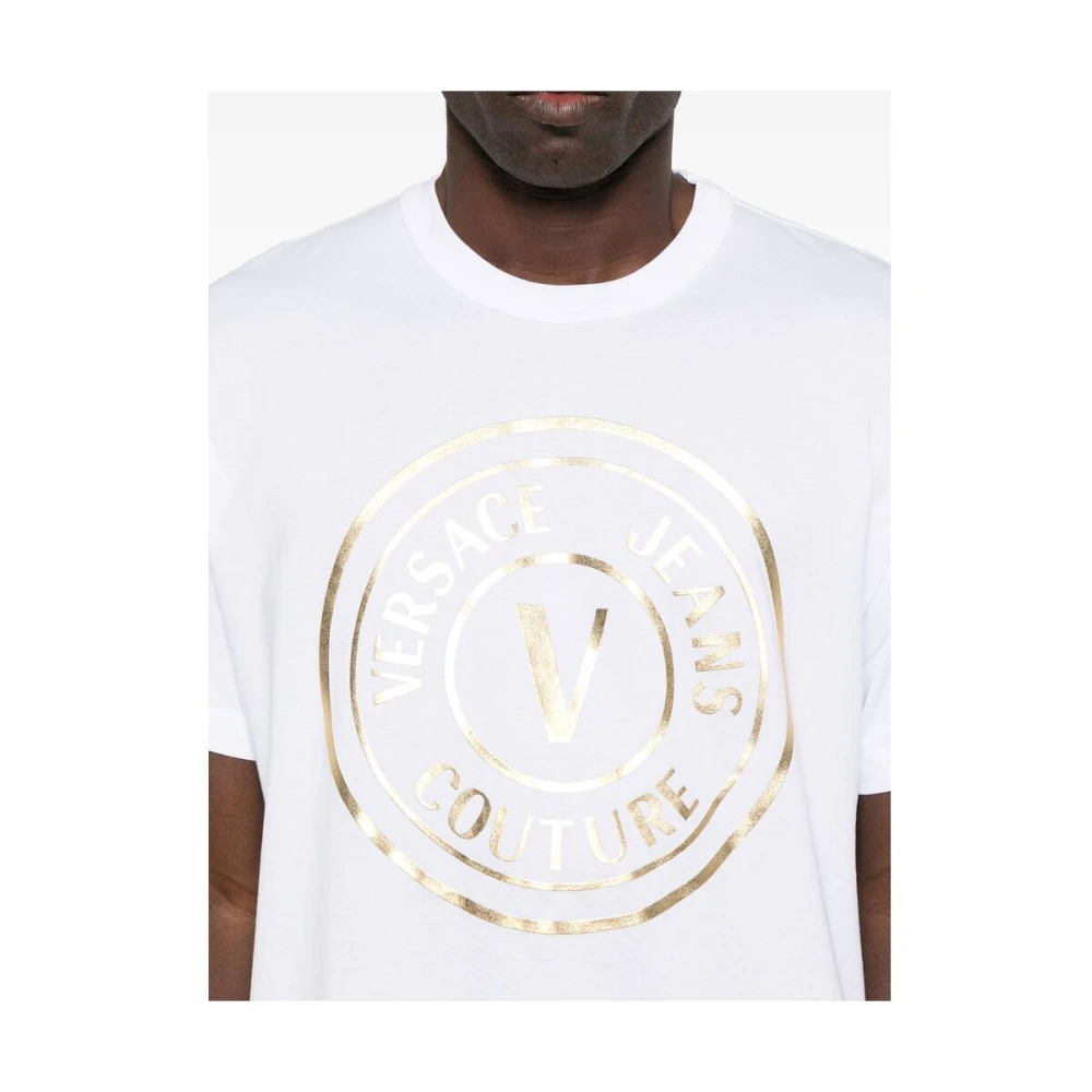 Versace Jeans Couture Witte Crew Neck T-shirt White Heren