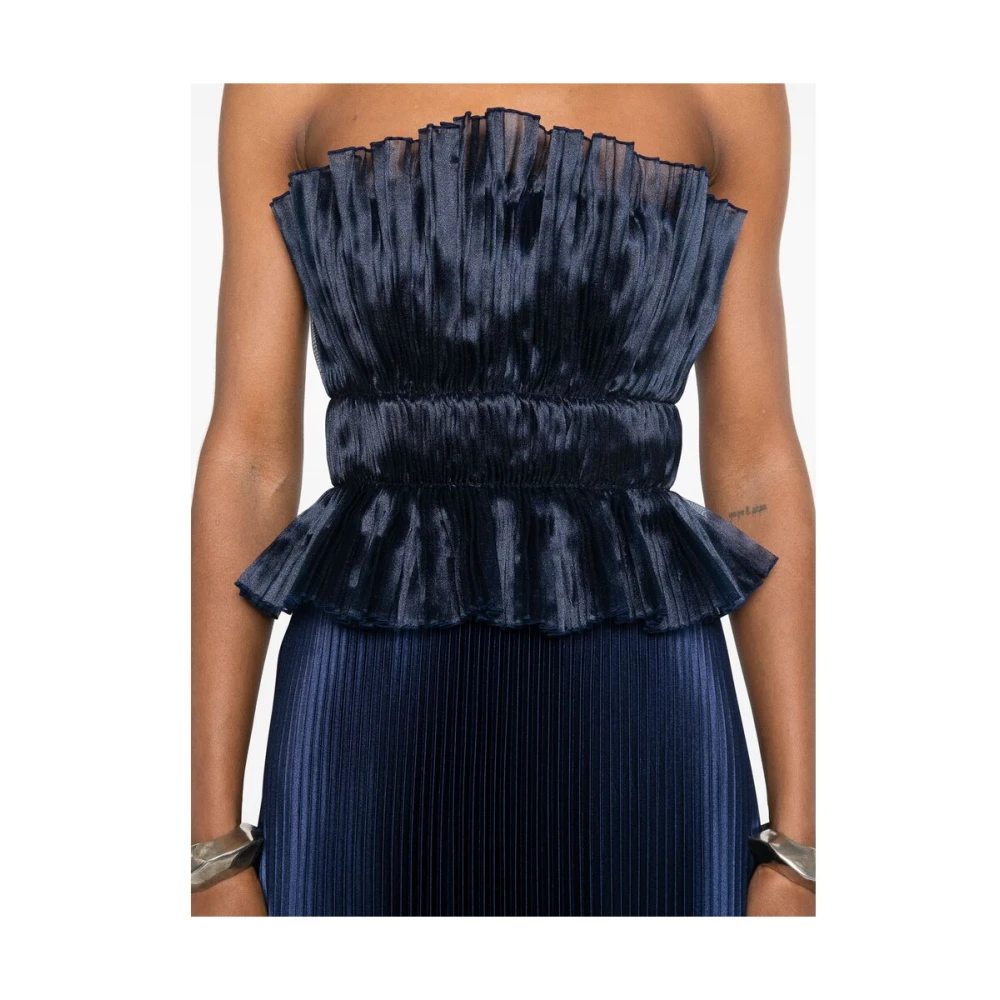 L'idée Ocean Blue Gelaagde Jurk met Achterrits Sluiting Blue Dames
