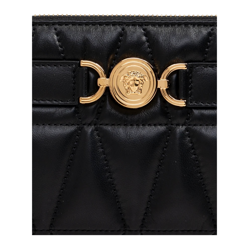Versace Gewatteerde Portemonnee Black Dames