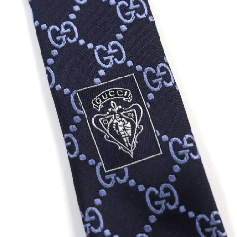 Gucci Vintage Pre-owned Canvas home-office Blue Heren