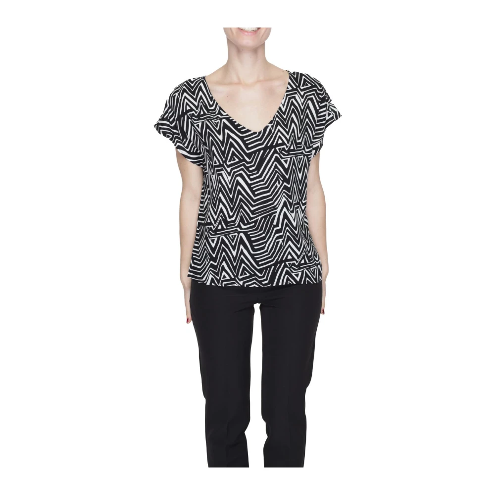 Jacqueline de Yong Geometrische V-hals Top Multicolor Dames