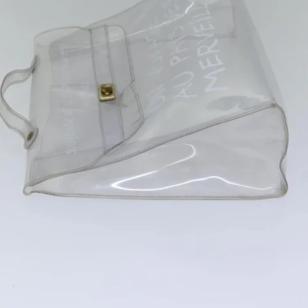 Hermès Vintage Pre-owned Vinyl handbags Gray Dames
