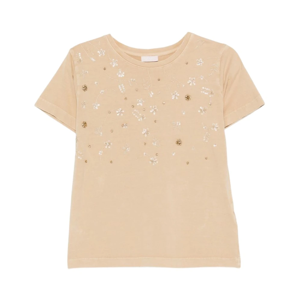 Liu Jo Women's Beige T-Shirts, L, White T-Shirts And Polos