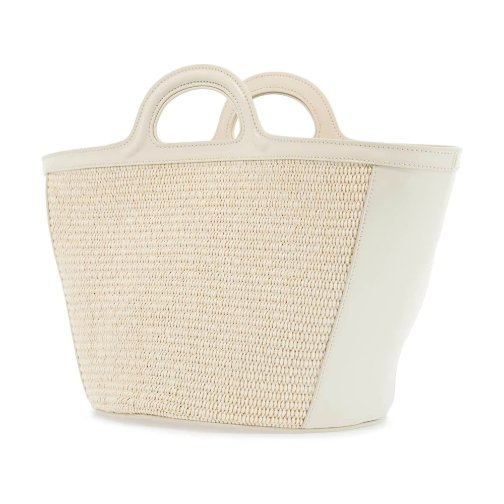 Marni Elegante Geweven Handtas Beige Dames