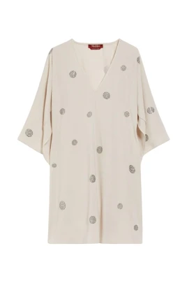 Embellished V-Neck Kaftan T-Shirt