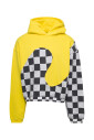 sweat-a-capuche-jaune-checker-swirl-tricot