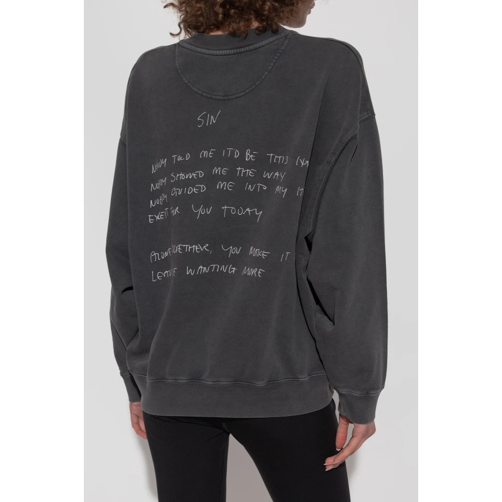 Anine Bing Sweatshirt 'Jaci' Gray Dames