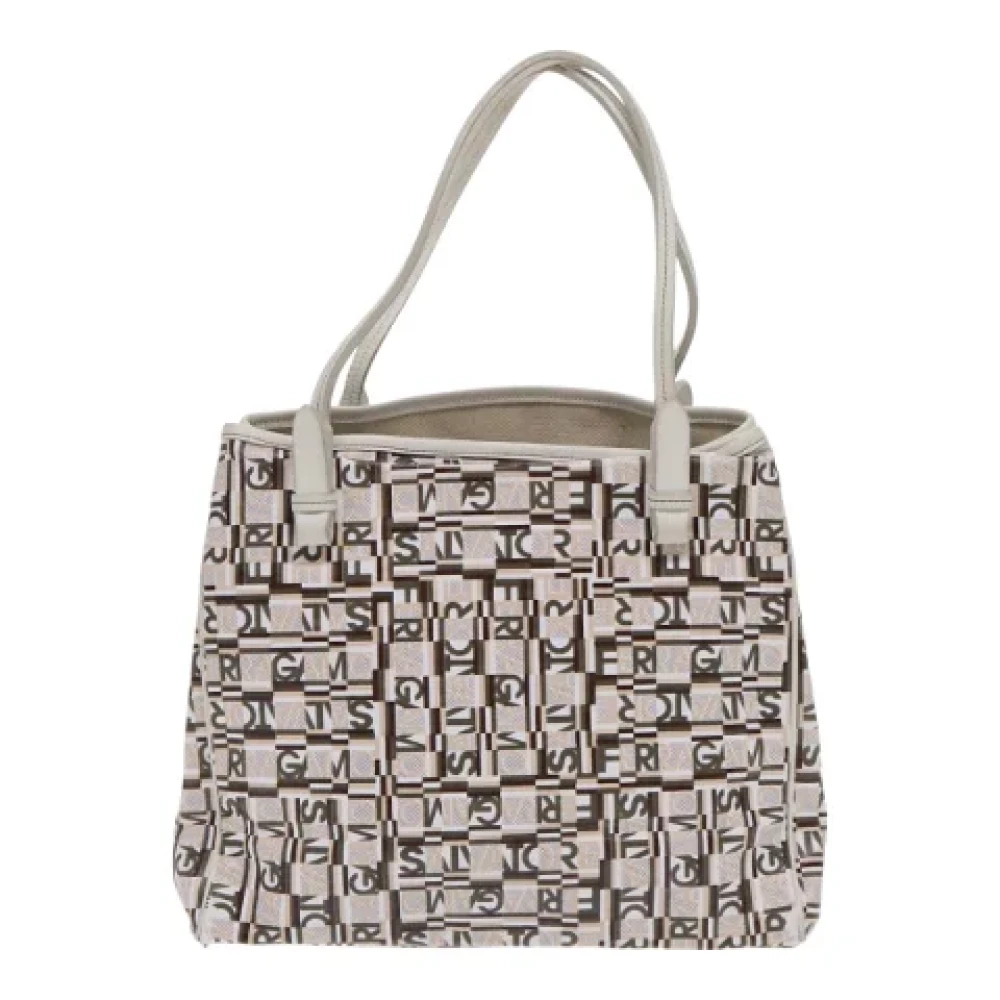Salvatore Ferragamo Pre-owned Leather handbags White Dames