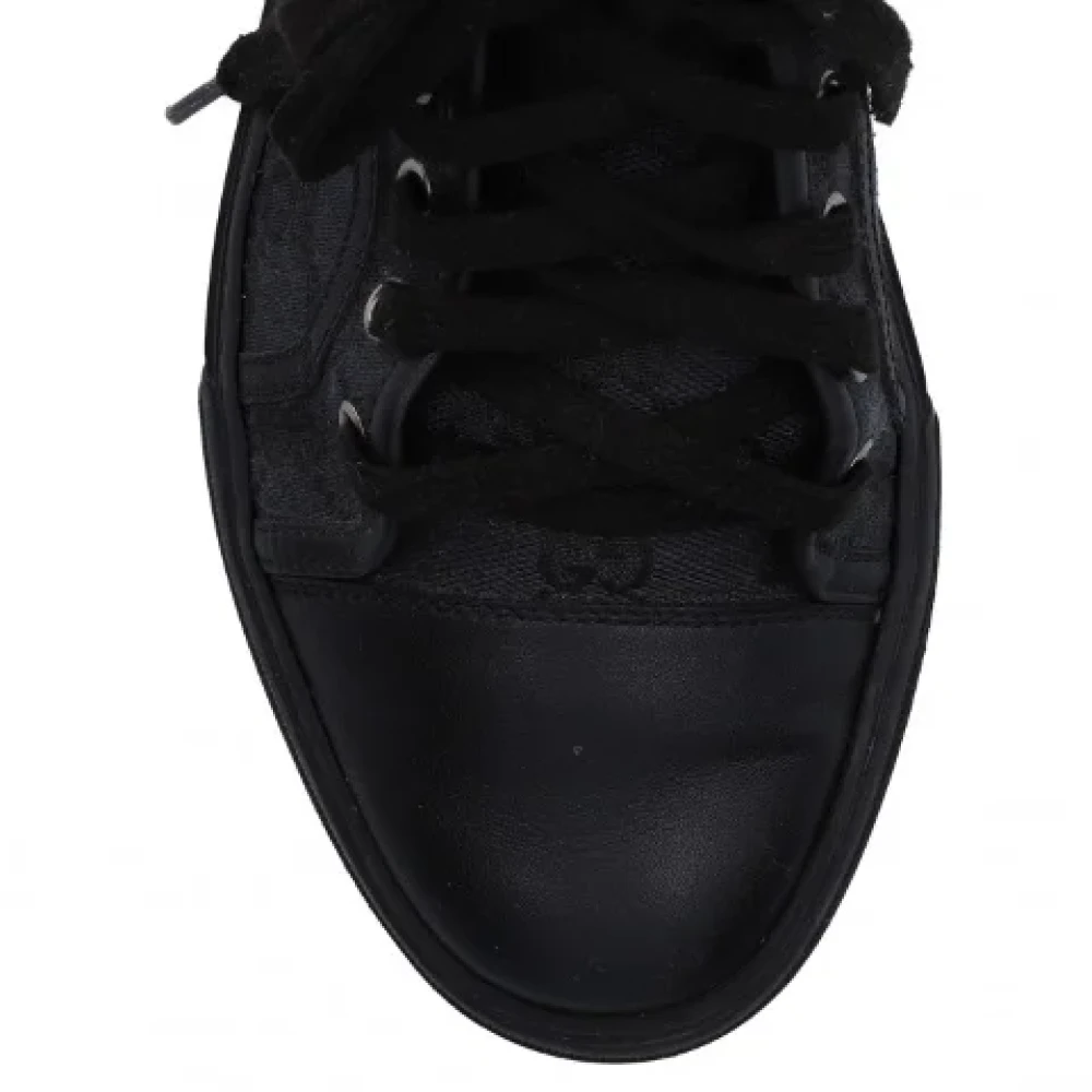 Gucci Vintage Pre-owned Canvas sneakers Black Dames