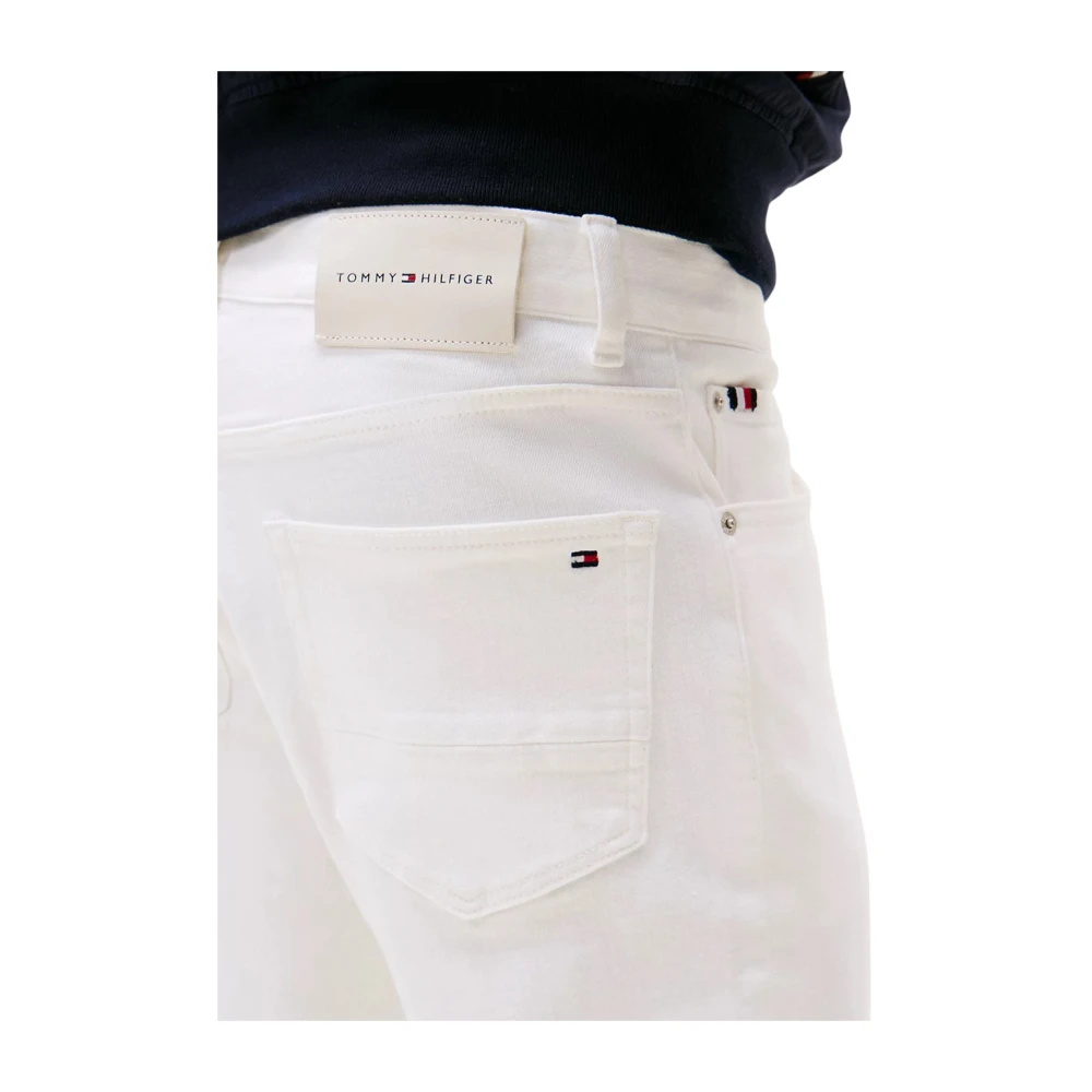 Tommy Hilfiger Stretch Straight Fit Jeans White Heren