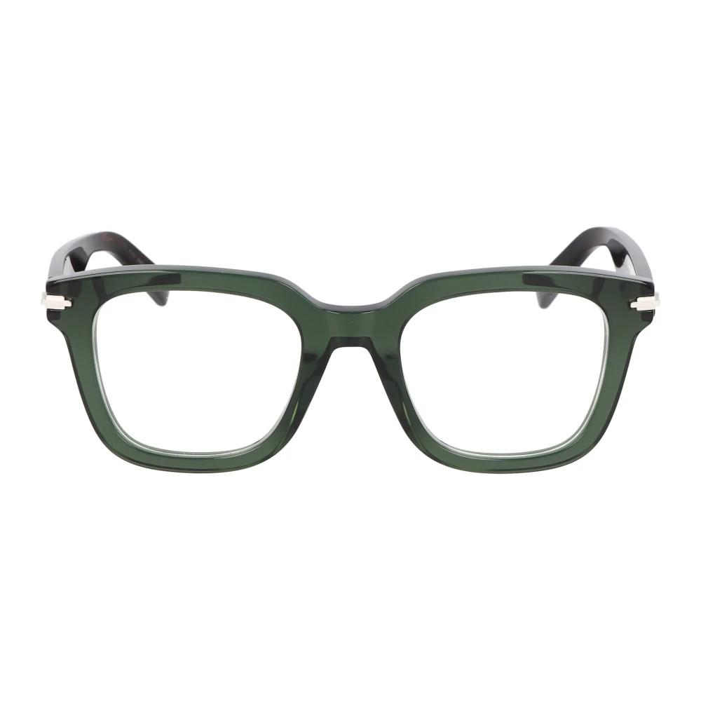 Dior Rechthoekige Vierkante Groene Acetaatbril Green Unisex
