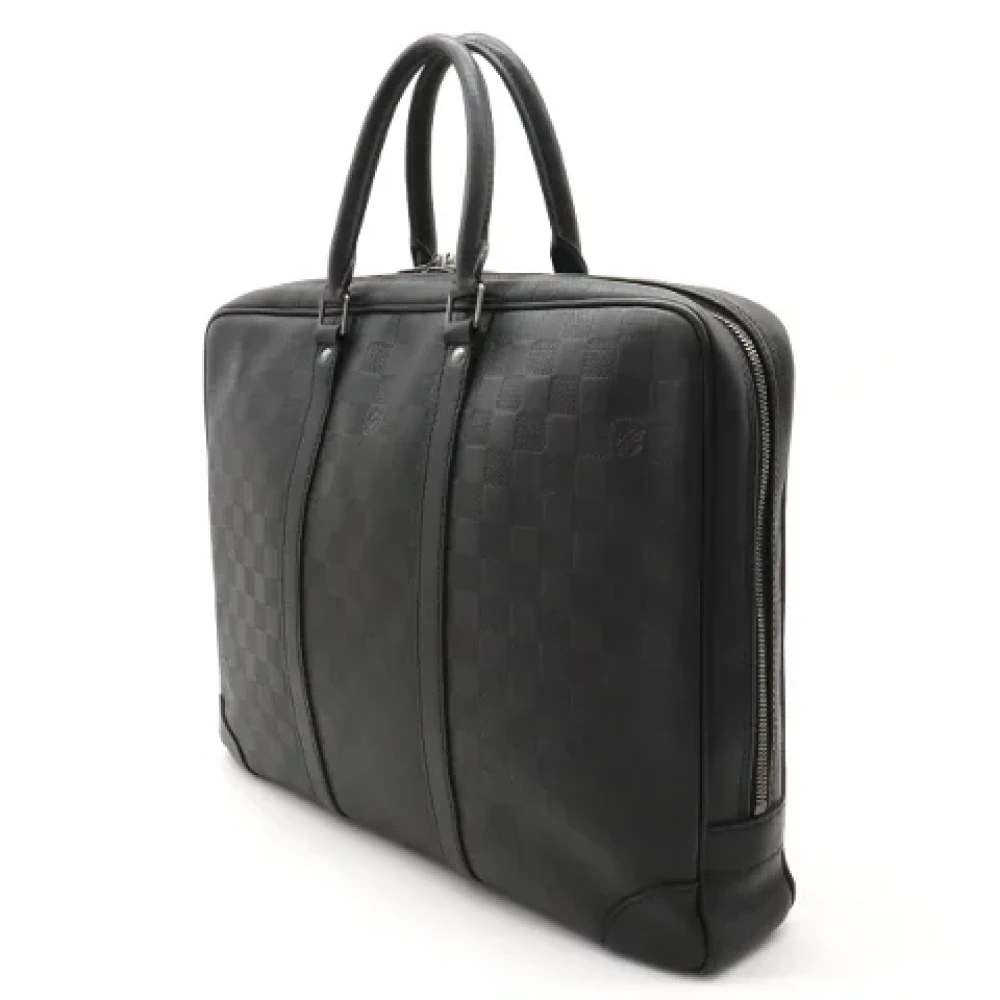 Louis Vuitton Vintage Pre-owned Leather louis-vuitton-bags Black Dames