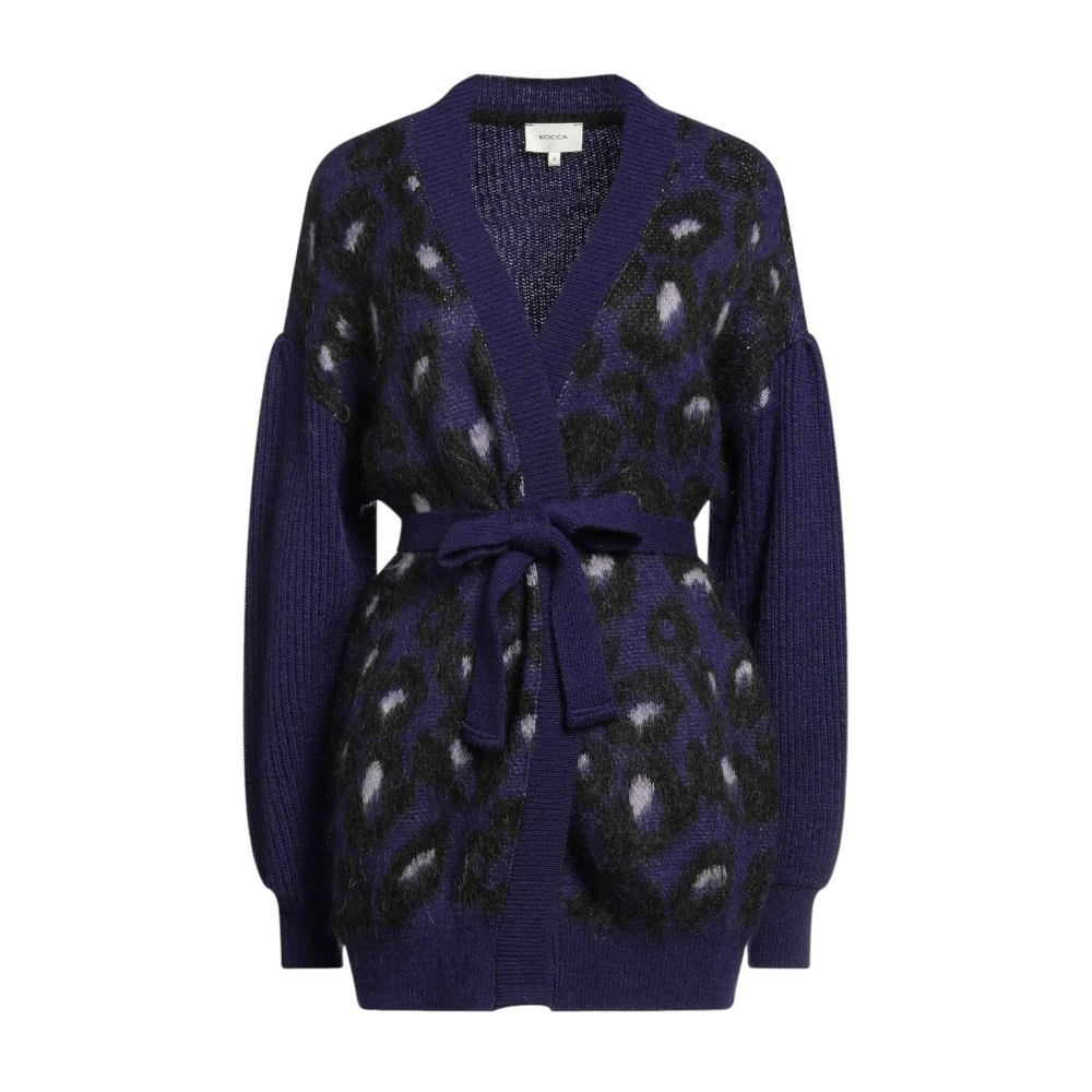 Kocca Stijlvolle Cardigan voor Vrouwen Purple Dames
