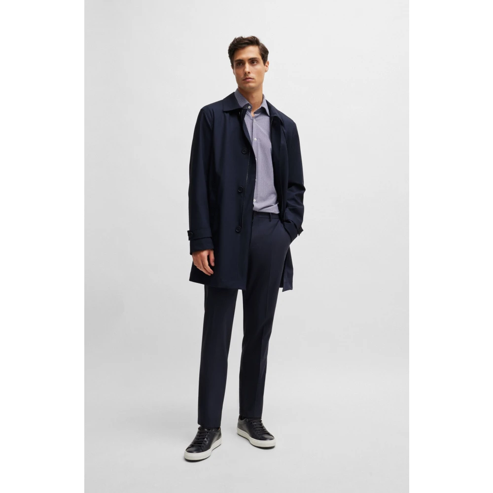 Hugo Boss Stijlvolle Jas Blue Heren
