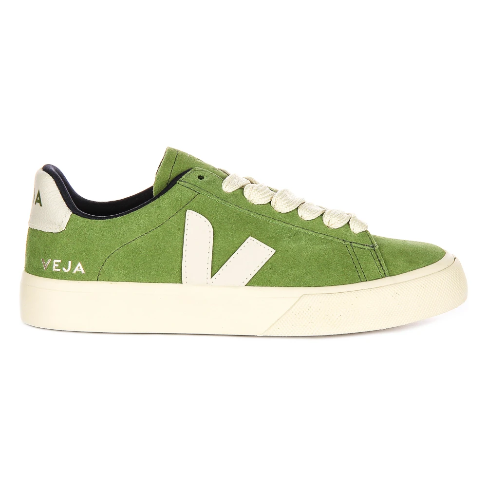 Veja Groene Suède Leren Dames Sneakers Dames Schoenen