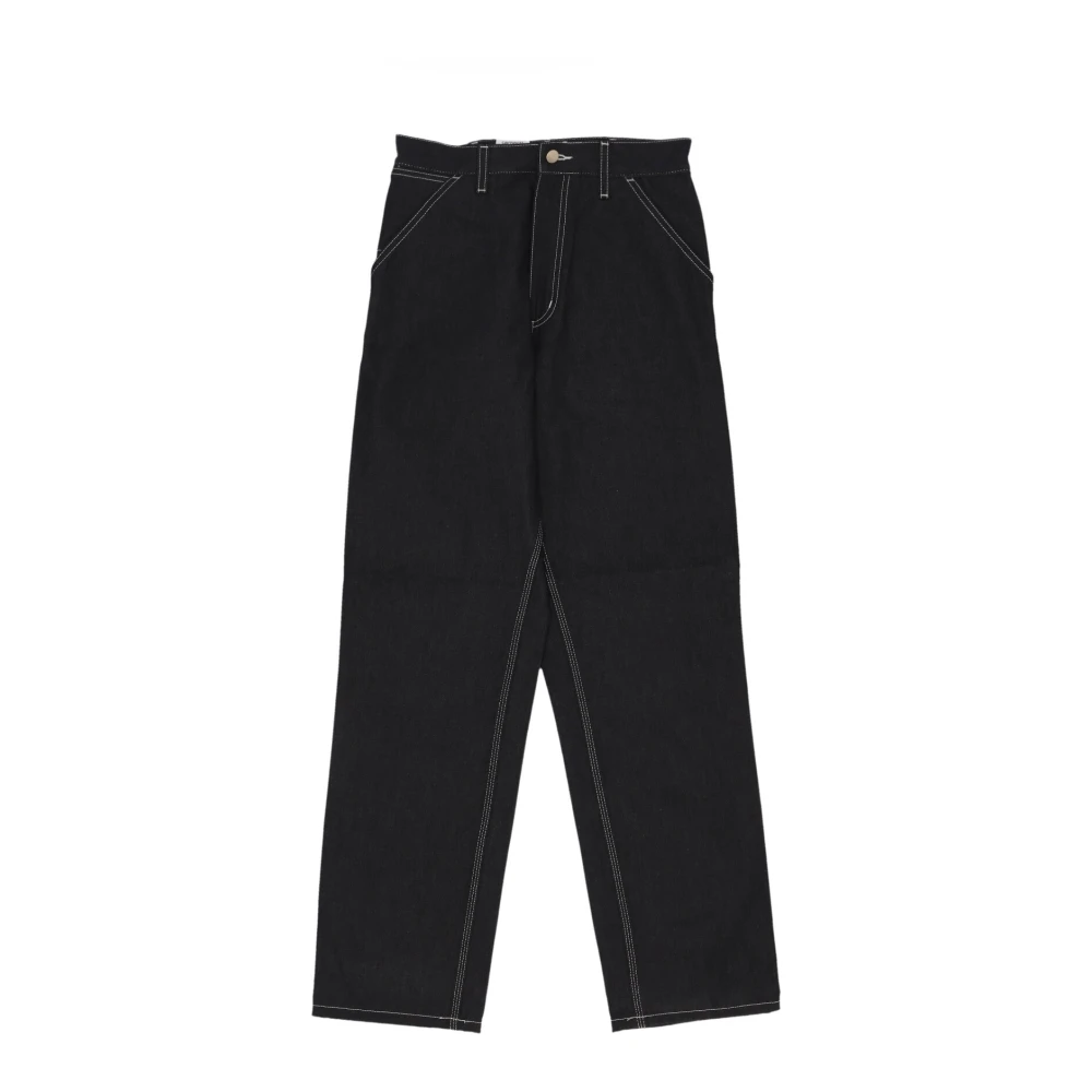 Carhartt WIP Zwart Rigid Simple Pant Streetwear Black Heren