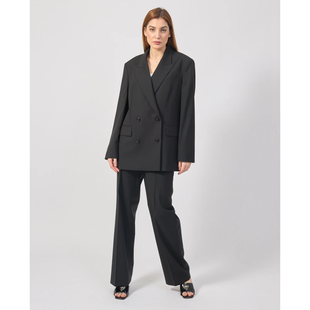 Hugo Boss Elegante dames double-breasted jas Black Dames