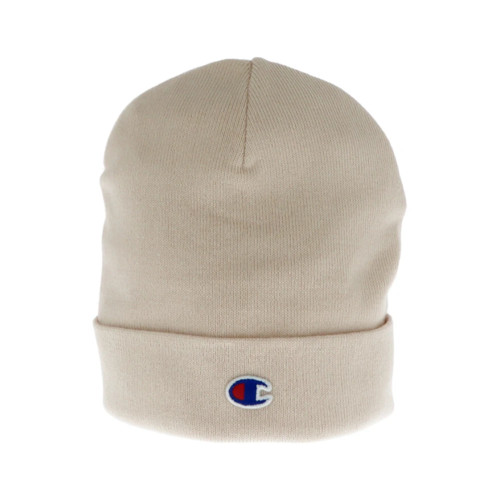 Champion Women's White Accessories, One Size, Classic Cuff Beanie In Oatmeal