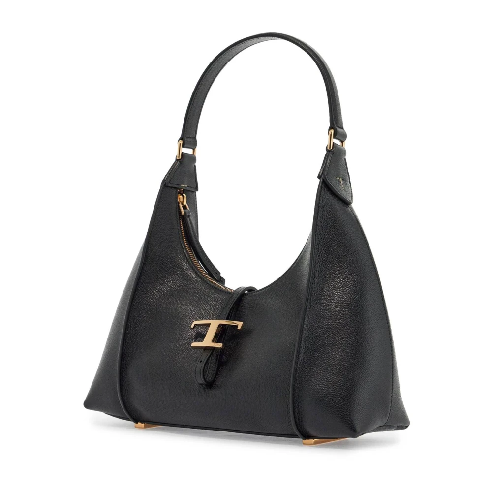 TOD'S Tijdloze schoudertas met T-details Black Dames