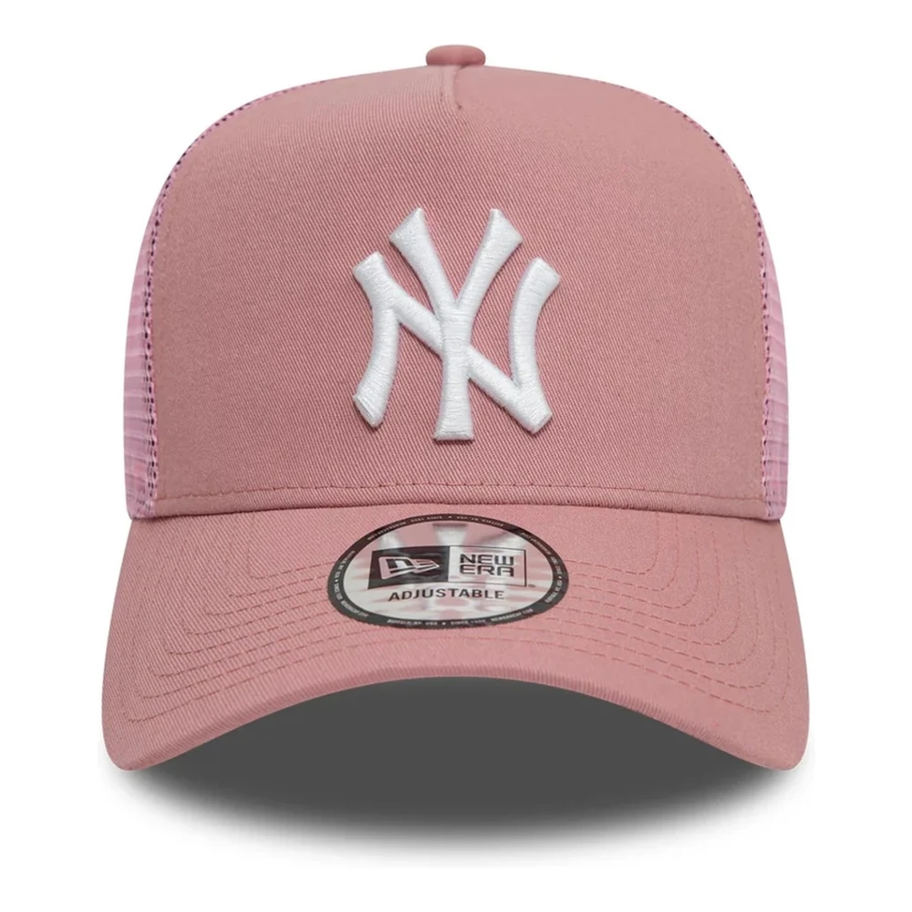new era Roze Yankees League Trucker Pet Pink Heren