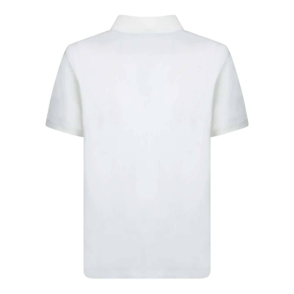 Emporio Armani Katoenen Piquet Polo Shirt White Heren
