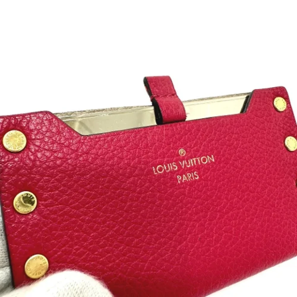 Louis Vuitton Vintage Pre-owned Leather wallets Pink Dames