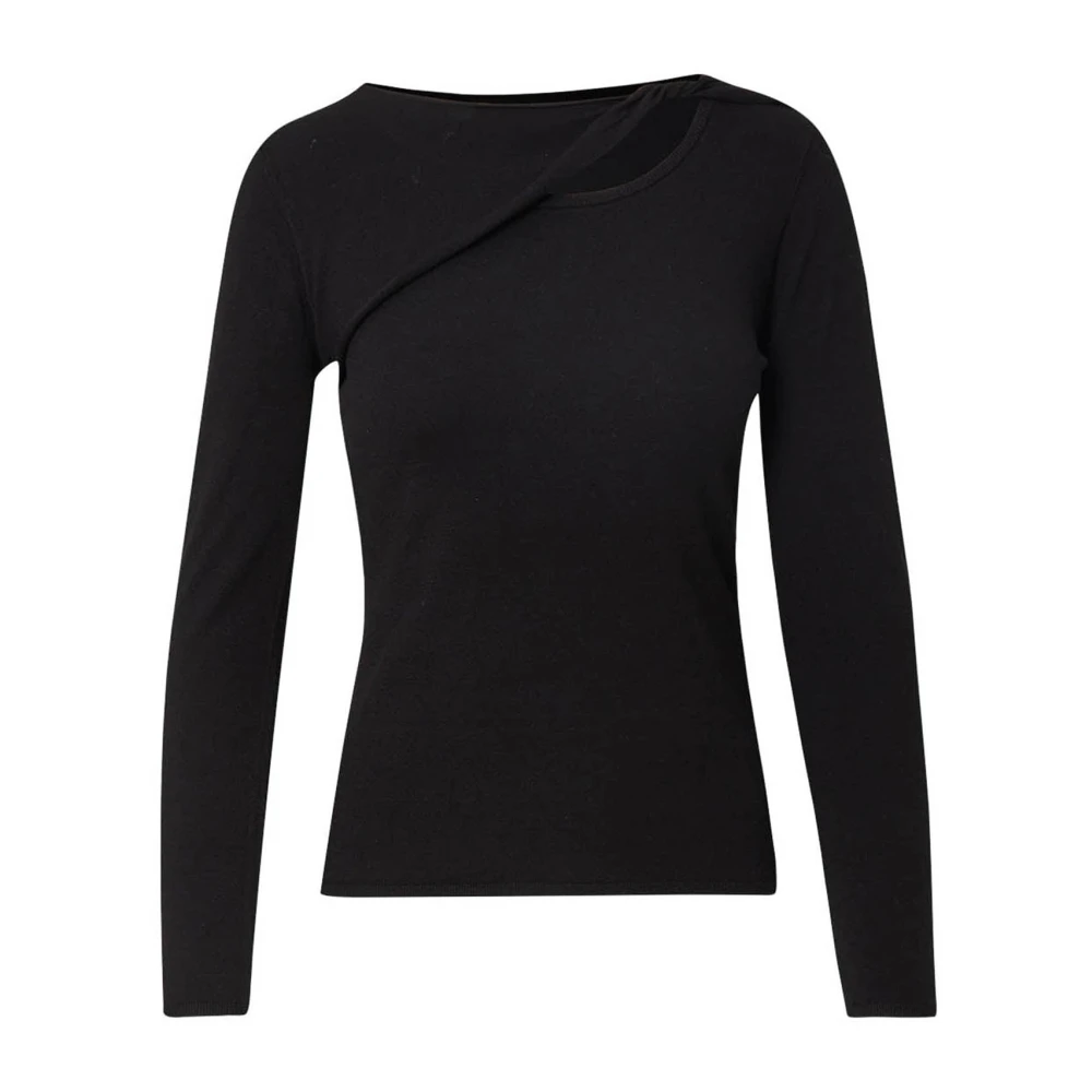 Liu Jo Zwarte Cut-Out Trui Black Dames