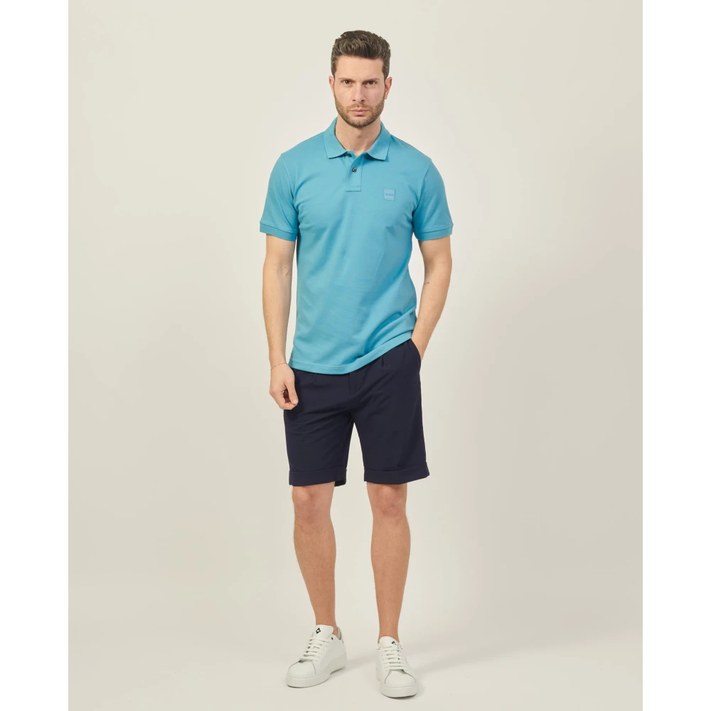 Boss Lichtblauwe Polo Passenger T-shirt Blue Heren