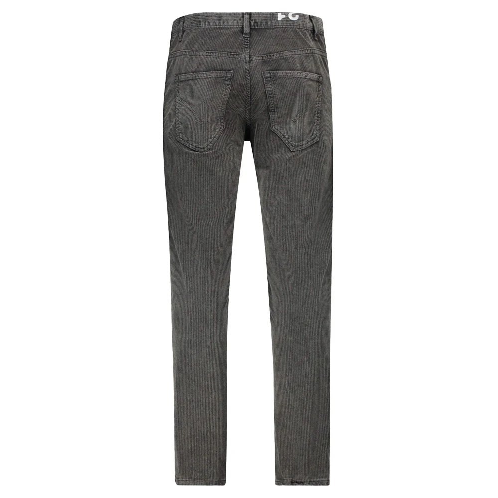Doucal's Ribfluwelen Broek Grijs Gray Heren