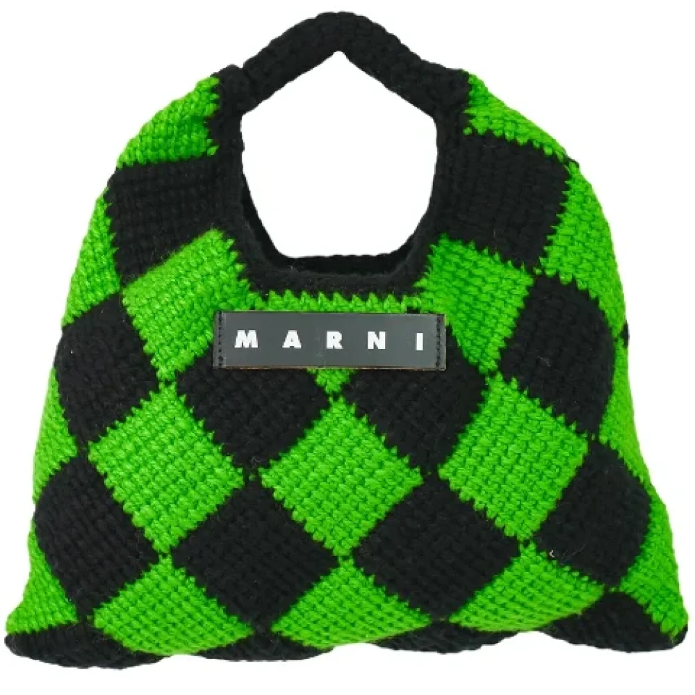 Marni Pre-owned Wool handbags Green Dames