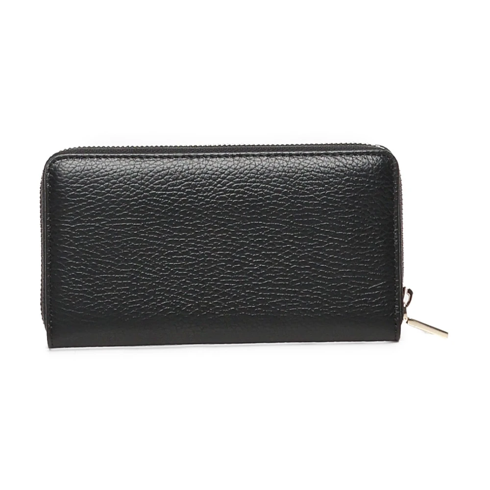 Coccinelle Leren portemonnee met ritssluiting Black Dames