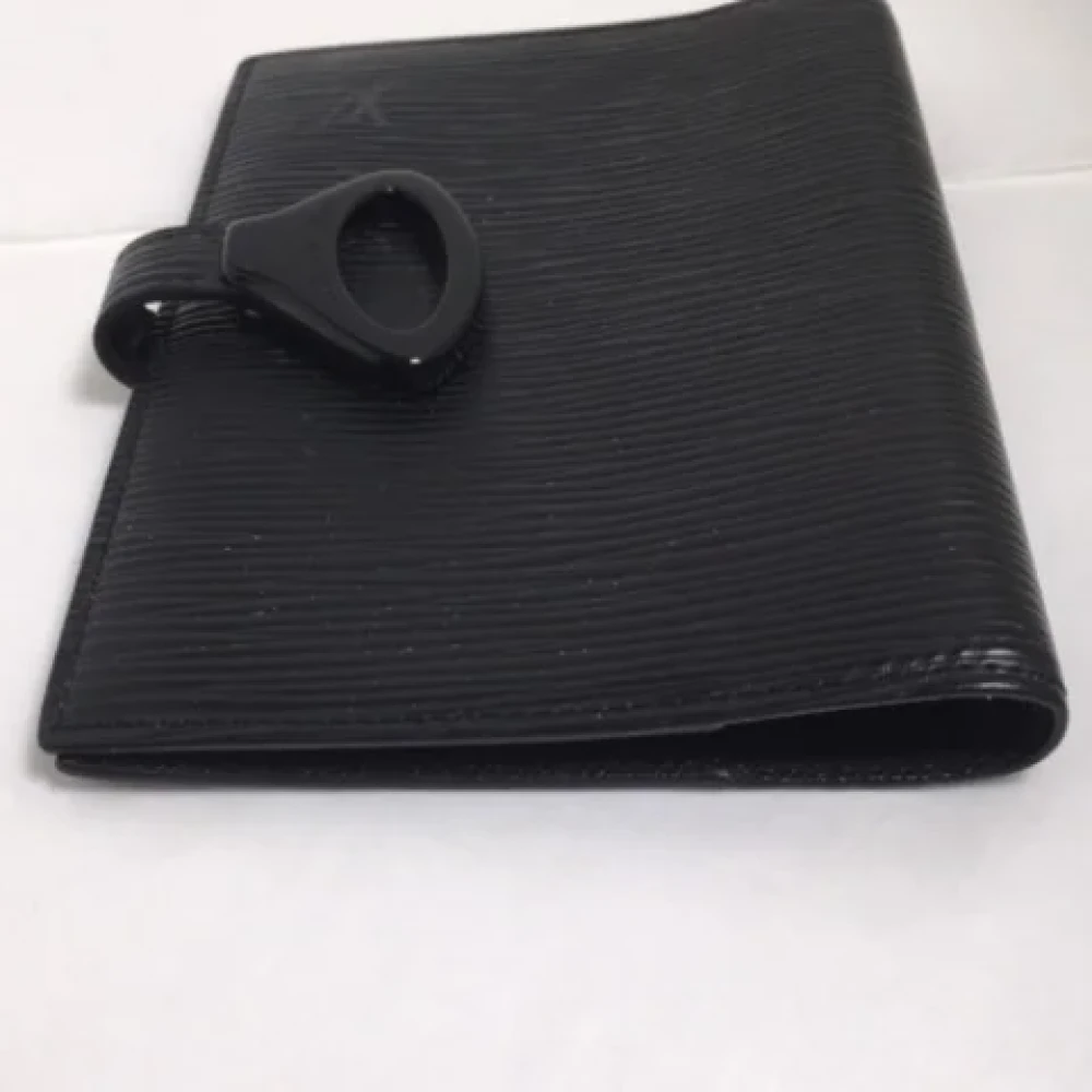 Louis Vuitton Vintage Pre-owned Leather home-office Black Dames